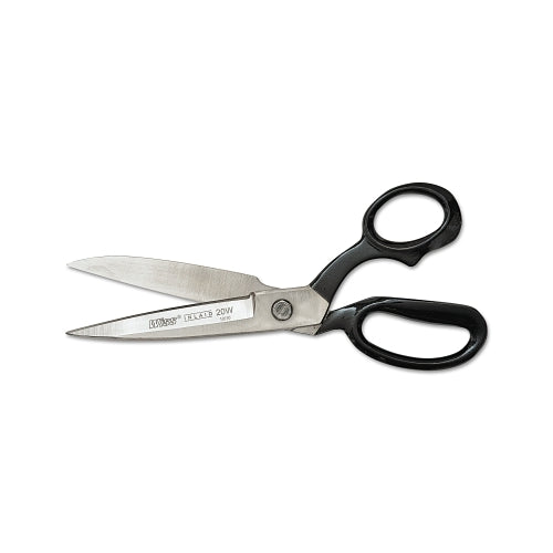 Crescent/Wiss Inlaid Wide Blade Bent Handle Industrial Shears, 12.5 Oal, Black, Sharp - 1 per EA - W22W