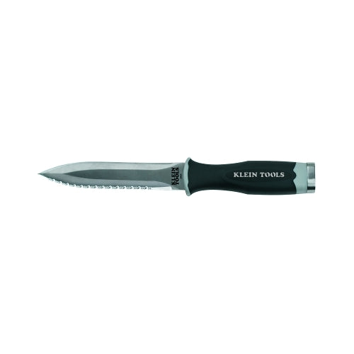 Klein Tools Serrated Duct Knives, 5 1/2", Stainless Steel Blade, Black - 1 per EA - DK06