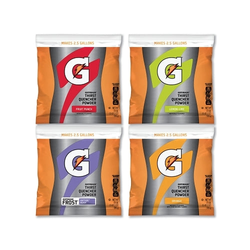 Gatorade G Series 02 Perform Thirst Quencher Instant Powder, 21 Oz, Bolsa, Rendimiento de 2.5 Gal, Sabores Surtidos - 32 por CA - 03944