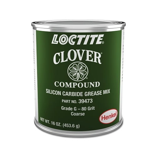 Loctite Clover Silicon Carbide Grease Mix, 1 Lb, Can, 80 Grit - 1 per CAN - 233017