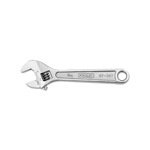 Stanley Adjustable Wrench, 6 Inches Long, 3/4 Inches Opening, Chrome - 1 per EA - 87367