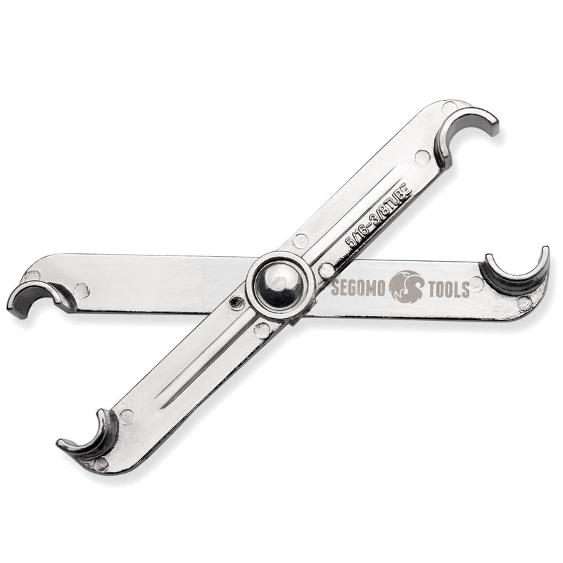 Segomo Tools Fuel Line Disconnect Scissor Tool - 5/16 Inch & 3/8 Inch (For Fuel, A/C Line Service, Heaters) - FUEL01