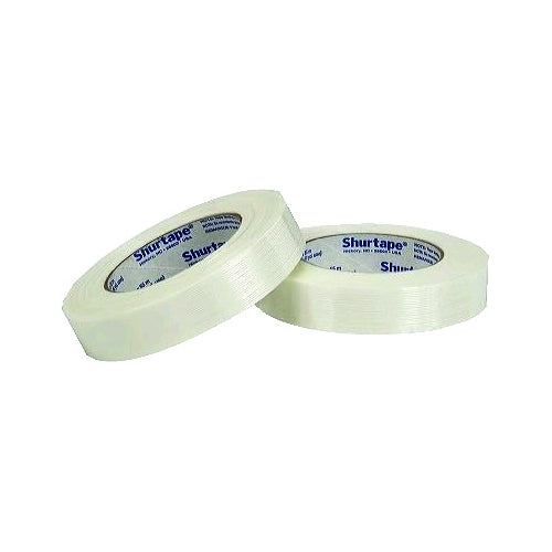 Shurtape Utility Grade Strapping Tape, 2 Inches W, 60 Yd L, 150 Lb/In, White - 24 per CA - 101342