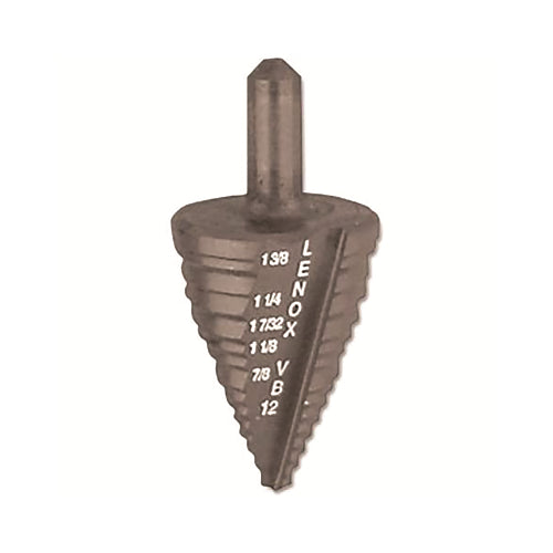 Lenox Vari-Bit Step Drill Bits, #12, 7/8 Inches To 1-3/8 Inches Cutting Diameter, 5 Steps - 1 per EA - 30912VB12