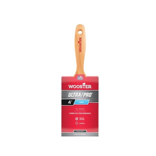 Wooster Ultra/Pro Paint Brushes, 4 Inches W, Nylon/Polyester, Wood Handle - 6 per BX - 0041730040