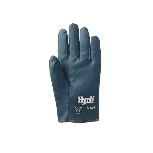 Ansell Hynit Nitrile-Impregnated Gloves, Size 10, Blue - 12 per DZ - 103575