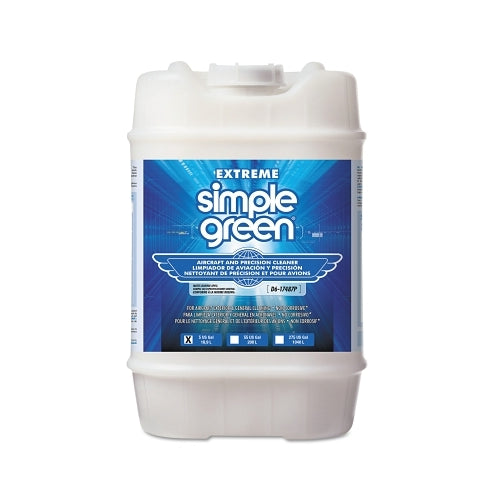 Nettoyant simple Green Extreme pour avions et précision, 5 gallons, seau, non parfumé - 1 par PA - 0100000113405