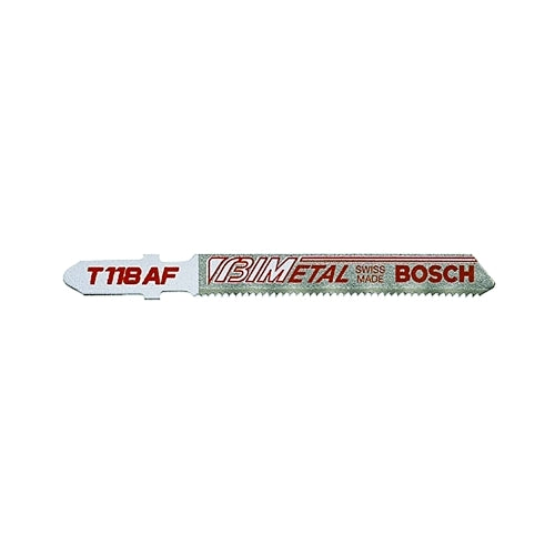 Hojas de sierra de calar bimetálicas Bosch Power Tools, 3 5/8 pulgadas, 17-24 Tpi - 5 por CD - T118AF