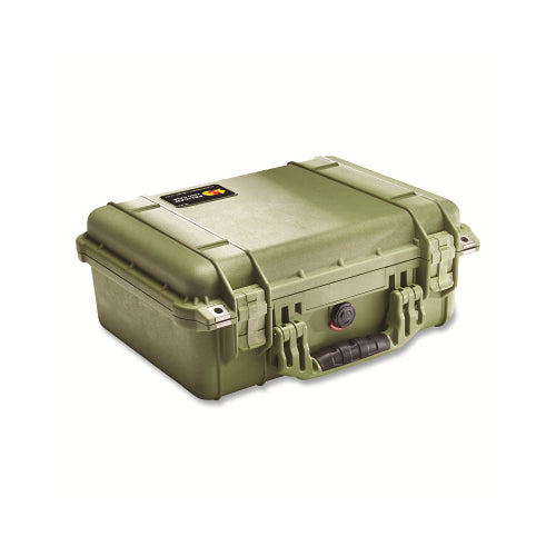 Pelican x0099  1450 Medium Protector Case, With Logo, 24.39 Inches L X 19.36 Inches W X 8.79 Inches D, Olive Drab Green, With Foam - 1 per EA - 1450000130