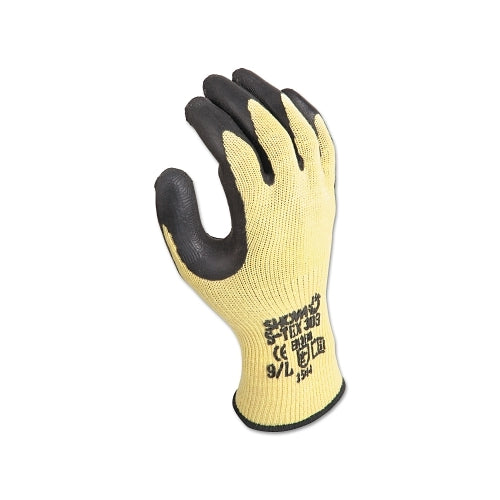 Showa S-Tex303 Gloves, Large, Yellow/Black, Dozen - 1 per DZ - STEX303L09