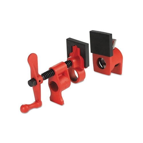 Bessey Pipe Clamp, Lever Handle, 1-3/4 Inches Throat Depth, 3/4 Inches Opening, 2 Inches Jaw Width - 1 per EA - PC342