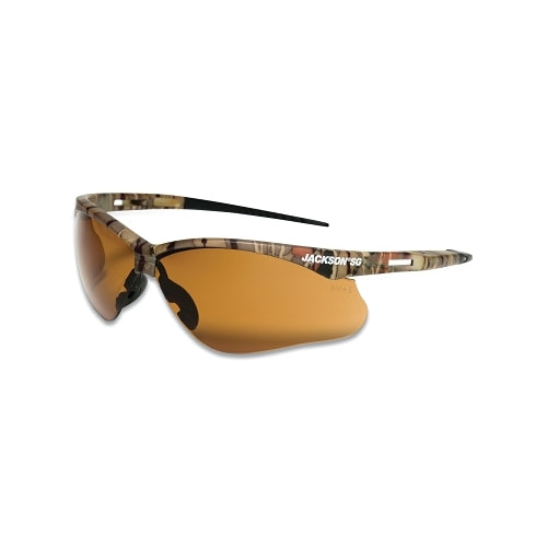 Jackson Safety Sg Series Safety Glasses, Universal Size, Bronze Lens, Camo Frame, Hardcoat Anti-Scratch - 1 per EA - 50014