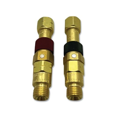 Western Enterprises Quick Connect Set, Torch-To-Hose, Brass, Qdb11/Qdb12, Fuel Gas/Oxygen - 1 per EA - QDB10