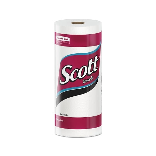 Kimberly-Clark Professional Scott toallas en rollo de cocina, rollo estándar, blanco, 8.78 pulgadas de ancho x 11 pulgadas de largo, 128 hojas por rollo/20 rollos por caja - 20 por CA - 41482