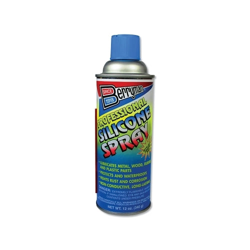 Berryman Professional Silicone Spray, 12 Oz, Aérosol avec tube d'extension - 12 par CA - 1716