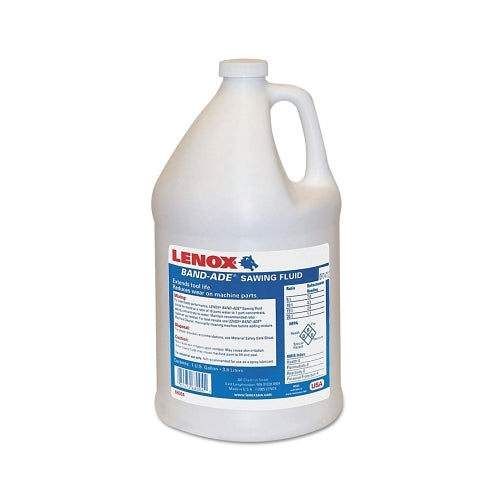 Liquide de sciage semi-synthétique Lenox Band-Ade, 1 gallon, bouteille - 4 par CA - 68004