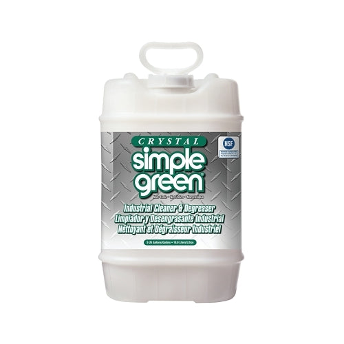 Nettoyant et dégraissant industriel Simple Green Crystal Simple Green®, 5 gallons, seau, non parfumé - 6.00E+11