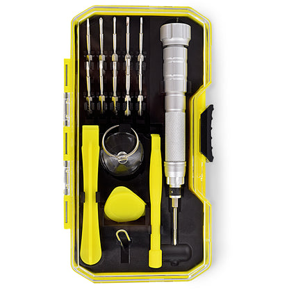 Segomo Tools Kit de réparation de tournevis pour bijoux, électronique de précision, ordinateur portable, téléphone portable, 17 pièces-JWSD1 