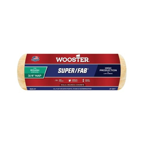 Wooster Super/Fab Roller Covers, 9 In, 3/4 Inches Nap Length - 12 per BX - 00R2410090