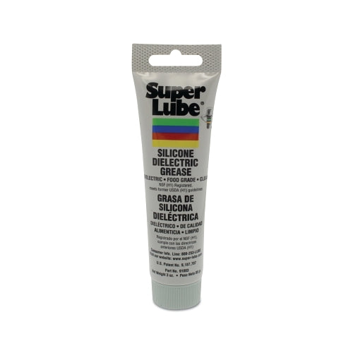 Super Lube Silicone Dielectric And Vacuum Grease, 3 Oz Tube, Nlgi Grade 2, Nsf Rating H1 Food Grade - 1 per EA - 91003