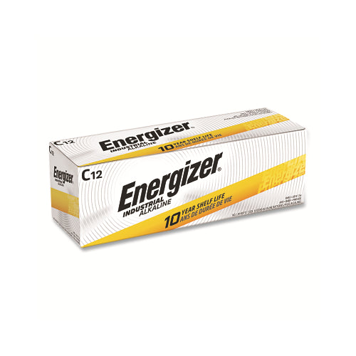 Energizer Industrial Alkaline Battery, C, 1.5 V - 12 per PK - EN93