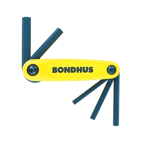 Bondhus Gorillagrip Fold-Up, 5 Per Fold-Up, Hex Tip, Inch, 3/16 Inches To 3/8 In - 1 per SET - 12585
