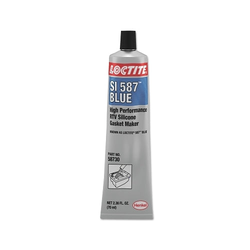 Loctite 587 x0099 Fabricante de juntas de silicona Rtv de alto rendimiento azul, tubo de 70 ml - 1 por TB - 135504