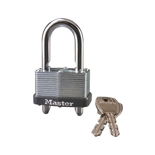 Master Lock No. 510 Warded Adjustable Shackle Padlock, 9/32 Inches Dia, 5/8 Inches L X 13/16 Inches W - 4 per BX - 510D
