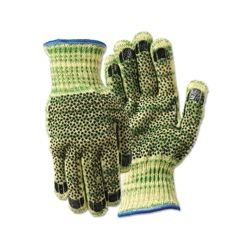 Wells Lamont Metalguard Heavy Weight Gloves With Pvc Dots, X-Large, Gray/Green/Yellow - 3 per PK - 1881XL