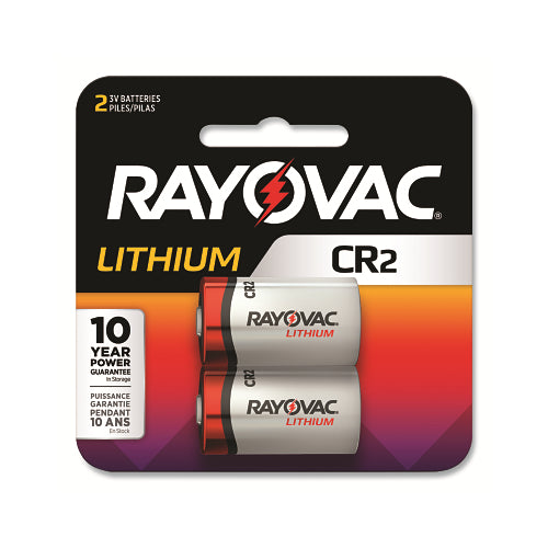 Rayovac Photo Lithium Cr2 Battery, 3 Volt, Carded, 2 Pack - 1 per PK - RLCR2-2G