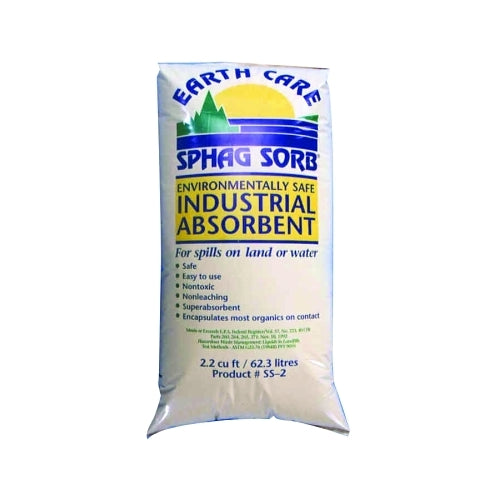 Sphag Sorb Industrial Absorbent, Absorbs 12 Gal, 2.2 Ft Coverage - 3 per CA - SS2B