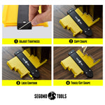 Segomo Tools 2 Piece 5 Inch & 10 Inch Contour Profile Locking Gauge & Shape Duplicator Pack - CG2P