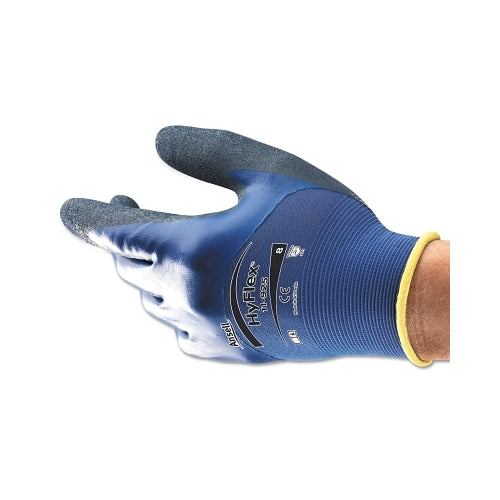 Hyflex 11-925 Gloves, Nitrile/Spandex, Blue - 12 per DZ
