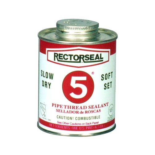 Rectorseal No. 5 Pipe Thread Sealant, 1 Quart Can, Yellow - 1 per CN - 25300