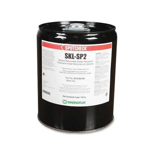 Magnaflux Spotcheck Skl-Sp2 Solvente Penetrante Removible, 5 Gal, Cubo - 1 por EA - 01515540