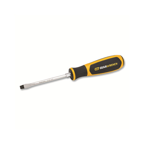 Gearwrench Dual Material Slotted Screwdriver, 1/4 In, 8.7 Inches Oal - 1 per EA - 80013H