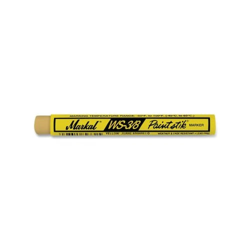 Markal Ws Paintstik Marker, 3/8 Inches X 4.25 Inches L, Yellow - 1 per MKR - 82421