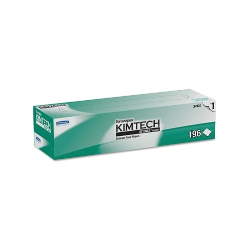 Kimberly-Clark Professional Kimtech Science Kimwipes Delicate Task Wiper, White, 11.8 W X 11.8 L, 196 Per Box - 15 per CS - 34133