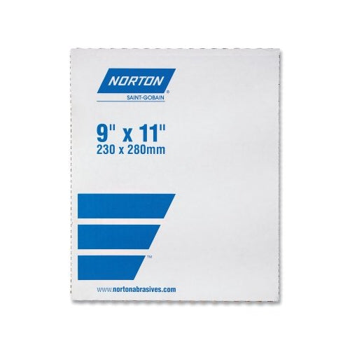 Norton Cloth Sheet, 11 Inches L, Aluminum Oxide, P80 Grit, Coarse - 25 per PK - 66261179998