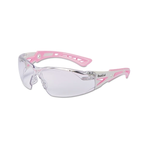 Bolle Safety Rush+ Series Gafas de seguridad, lentes transparentes para interiores, antiarañazos y antivaho, 1 por PR - 40254