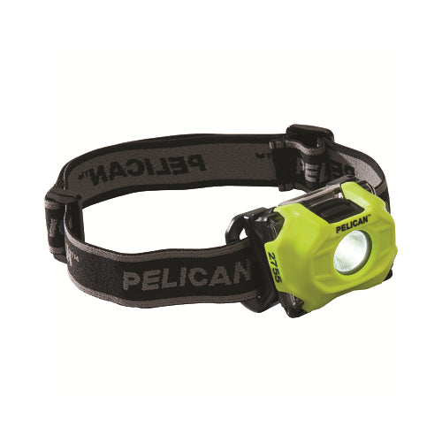 Linterna frontal LED Pelican 2755, 3 pilas AAA, 118 lm de alto, amarillo - 1 por EA - 0275500103245