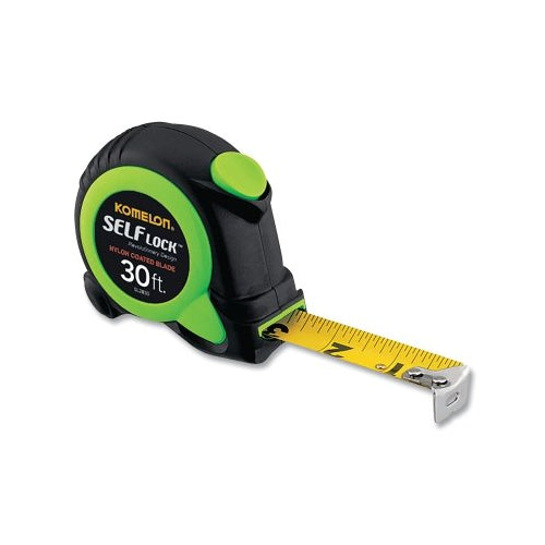 Komelon Usa Self Lock Measuring Tape, 1 Inches X 30 Ft, Green/Black - 1 per EA - SL2830