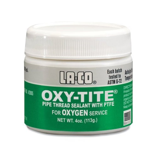 La-Co Oxytite Pipe Thread Sealants, Jar, White - 1 per EA - 42805