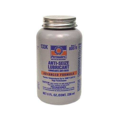 Lubricante antiagarrotamiento de aluminio Permatex, 8 onzas, botella con tapa de cepillo - 12 por CA - 80078