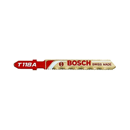 Bosch Power Tools Hss Jigsaw Blade, 3-5/8 In, 17-24 Tpi - 5 per PK - T118A