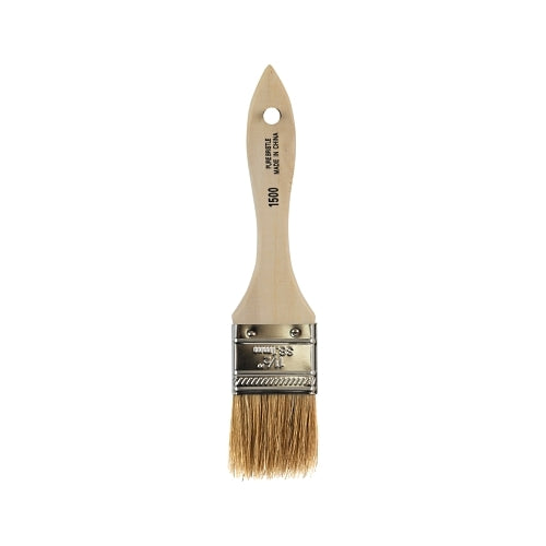 Linzer White Chinese Bristle Paint Brush, 5/16 Inches Thick, 1-1/2 Inches Wide, White Chinese Bristels, Wood Handle - 36 per BX - 1500112