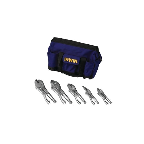 Irwin Vise-Grip The Original 5-Pc Locking Pliers Sets With Tool Bag, 5 In, 6 In, (2) 10 In - 1 per ST - 2077704