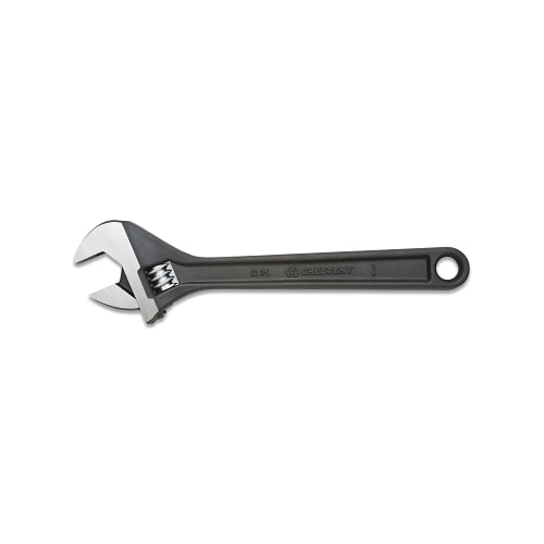 Crescent Black Oxide Adjustable Wrench, Polished Face, 8 Inches Overall L, 1.125 Inches Opening, Sae/Metric - 1 per EA - AT28BK