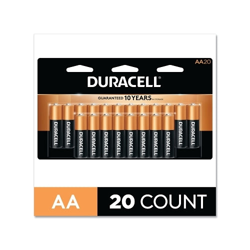 Duracell Coppertop Alkaline Battery, 1.5V, Aa, 20/Pk - 20 per PK - DURMN1500B20Z