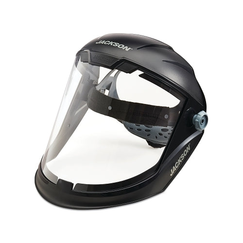 Jackson Safety Maxview Series Protectores faciales premium con casco, Af/Clear, 9 pulgadas HX 13-1/4 pulgadas L - 1 por EA - 14201